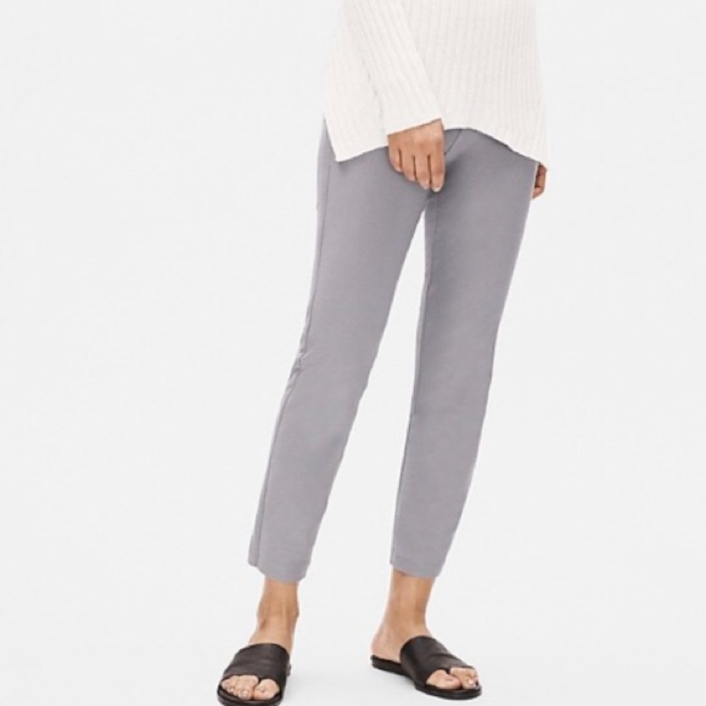 Eileen Fisher Crepe Slim Pant - Picture 1 of 4